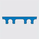 Standard one-piece formed ring with snap-over pockets- C X Standard one-piece formed ring with snap-over pockets- C X